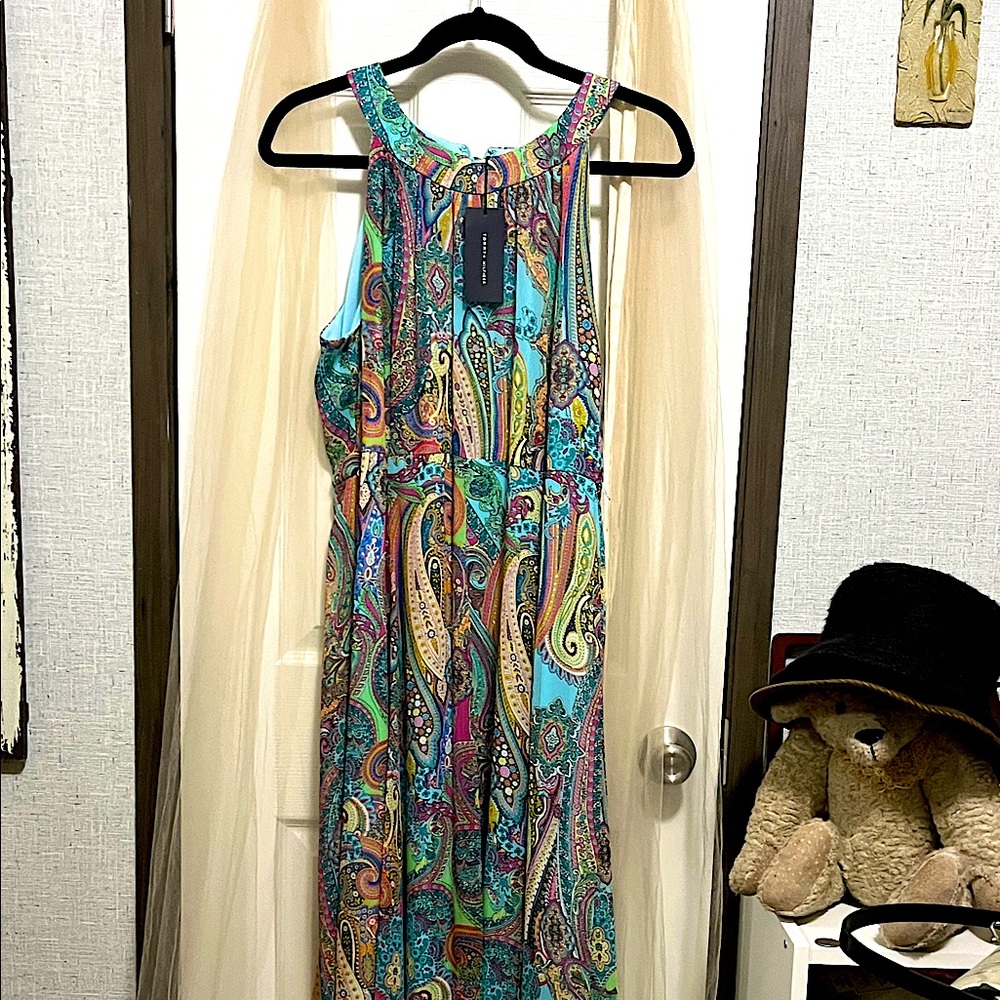 Colorful Paisley Maxi Dress